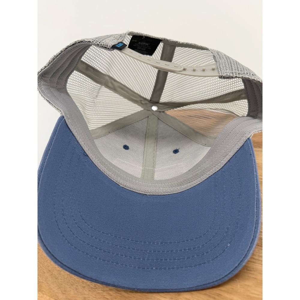 Kuhl Trucker Hat Blue Gray Mesh Snapback Off-Road Expedition Truck Patch Cap - Picture 5 of 5